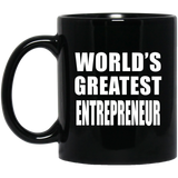 World's Greatest Entrepreneur - 11 Oz Coffee Mug Black