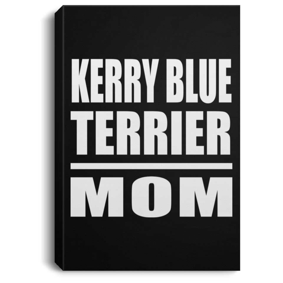 Kerry Blue Terrier Mom - Canvas Portrait