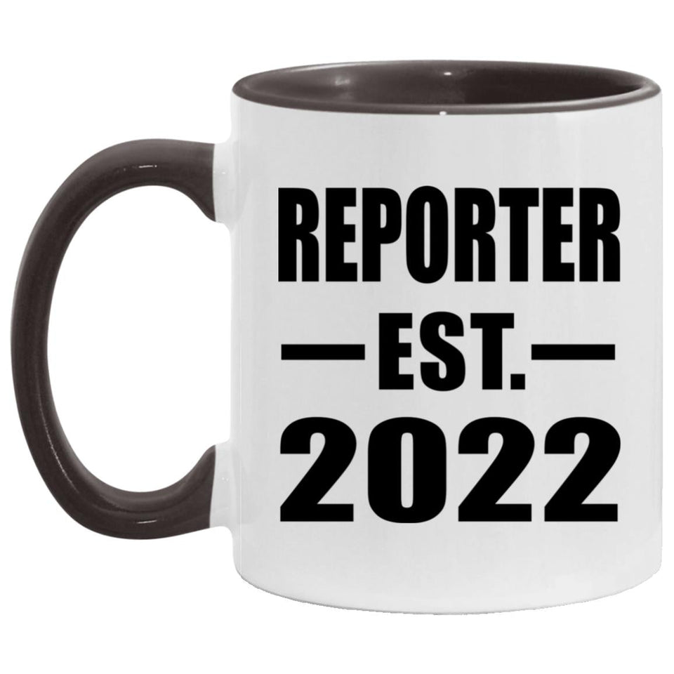 Reporter Established EST. 2022 - 11oz Accent Mug Black