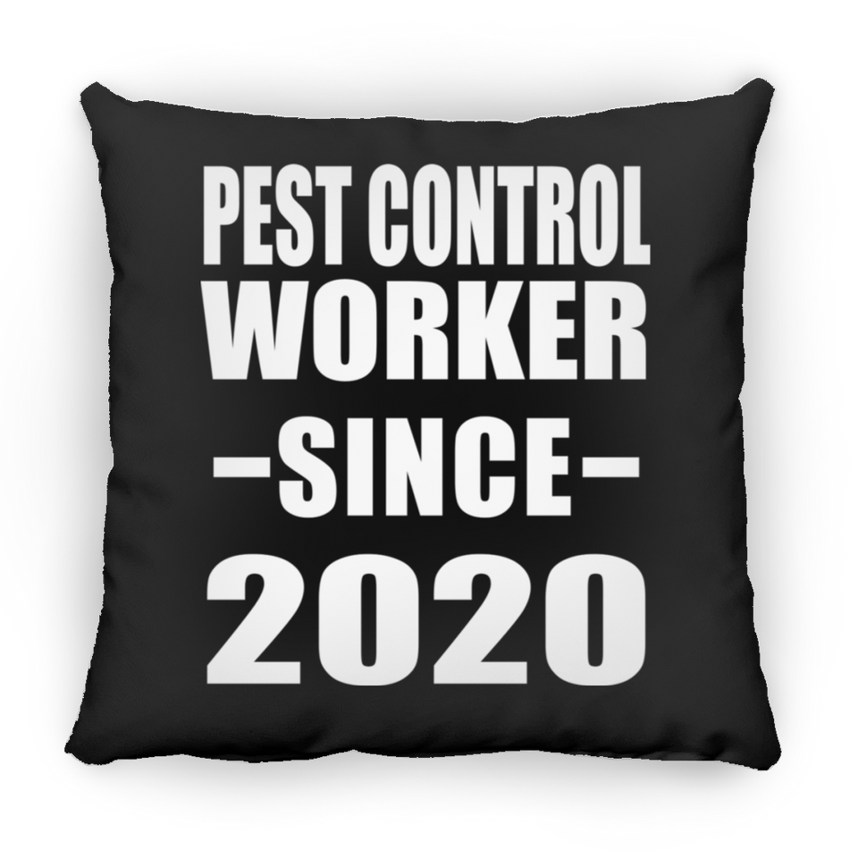 Pest Control Worker Since 2020 - Throw Pillow Black