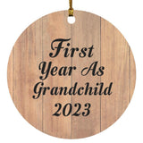 First Year As Grandchild 2023 - Circle Ornament C