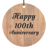 Happy 100th Anniversary - Circle Ornament C