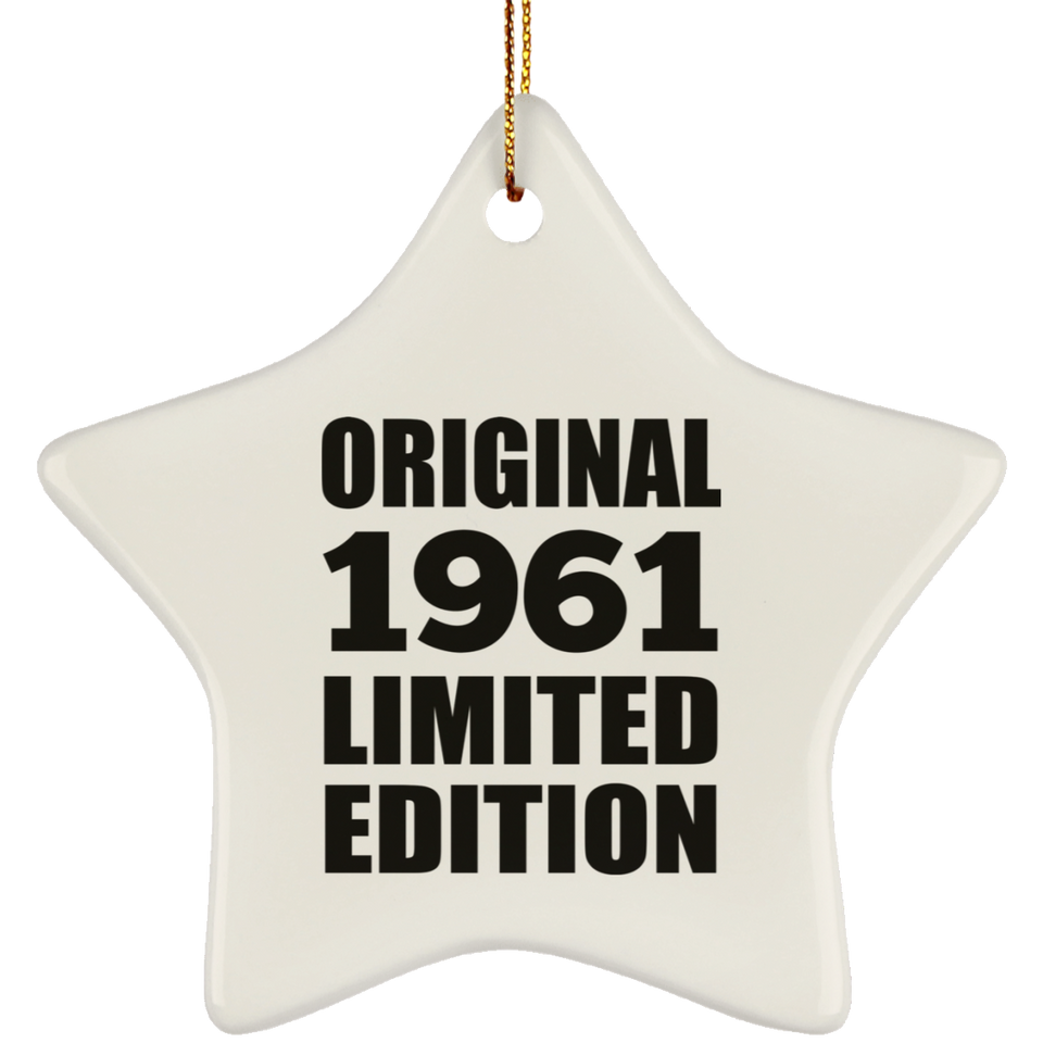 63rd Birthday Original 1961 Limited Edition - Star Ornament