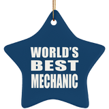 World's Best Mechanic - Star Ornament