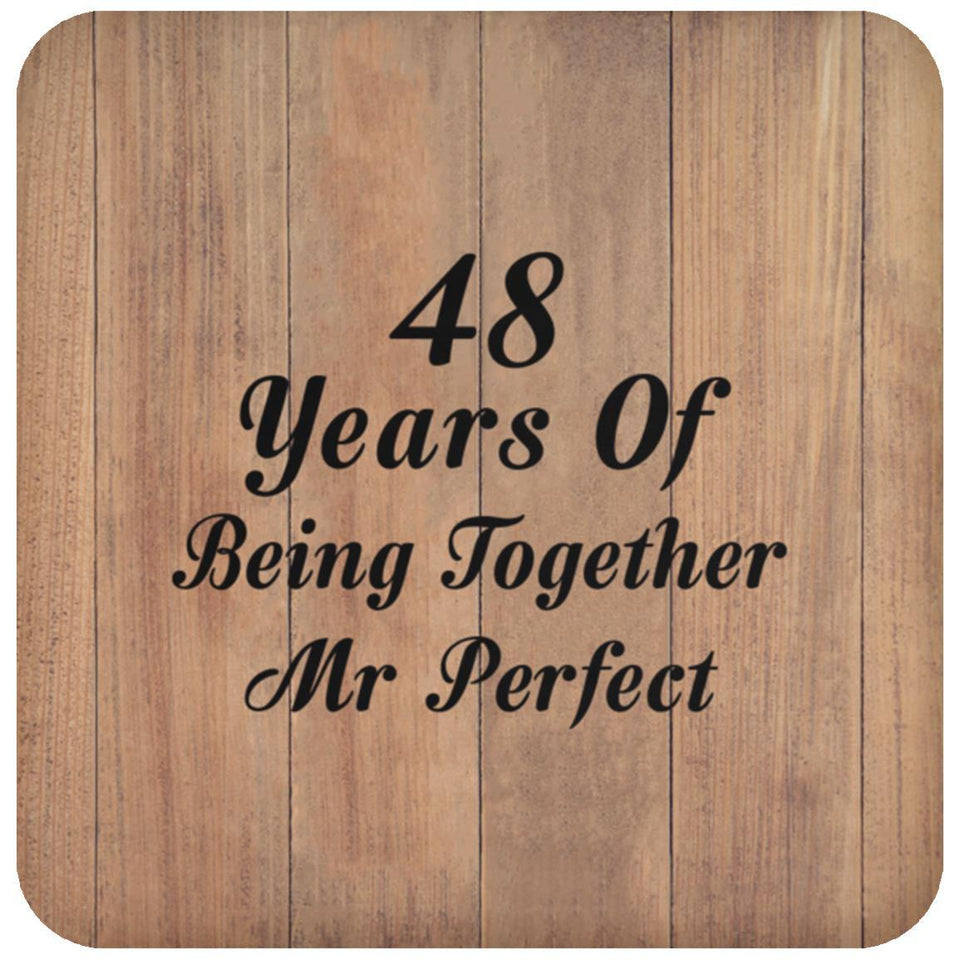 48th Anniversary 48 Years Of Being Mr Perfect - Drink Coaster C