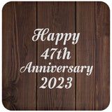 Happy 47th Anniversary 2023 - Drink Coaster D