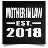Mother In Law Established EST. 2018 - Poster Square
