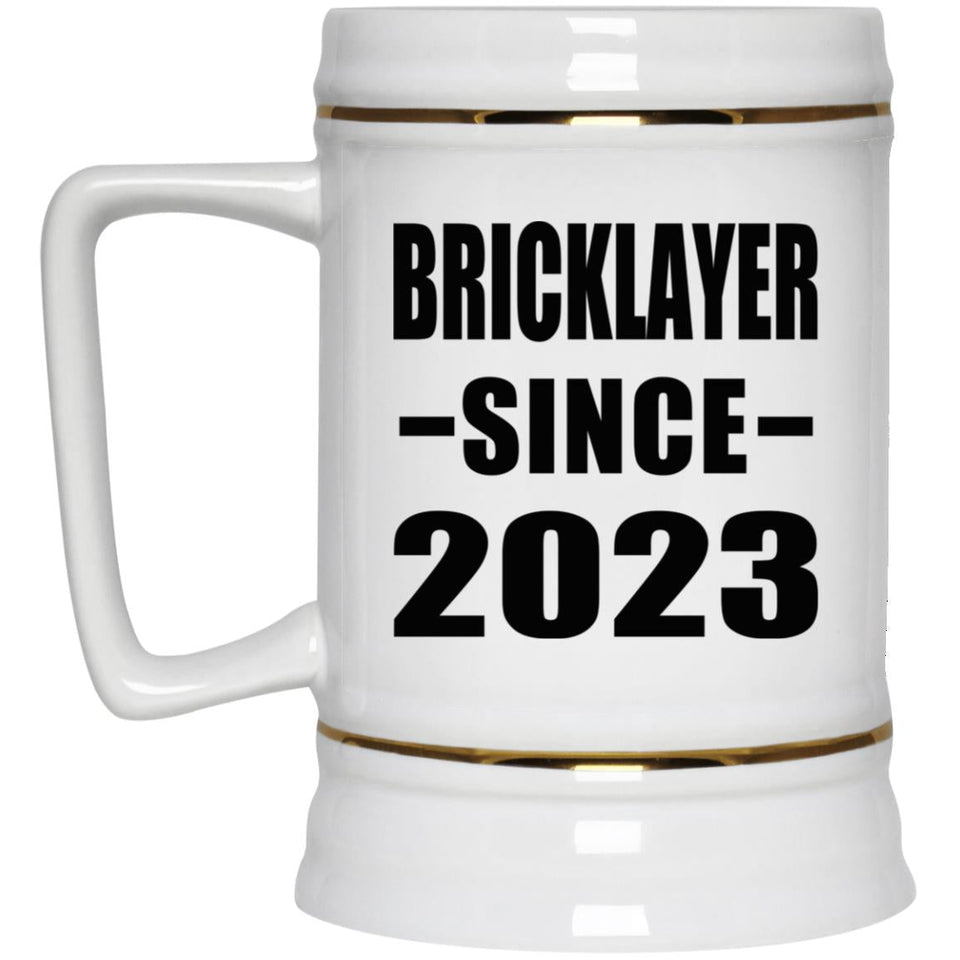Bricklayer Since 2023 - Beer Stein