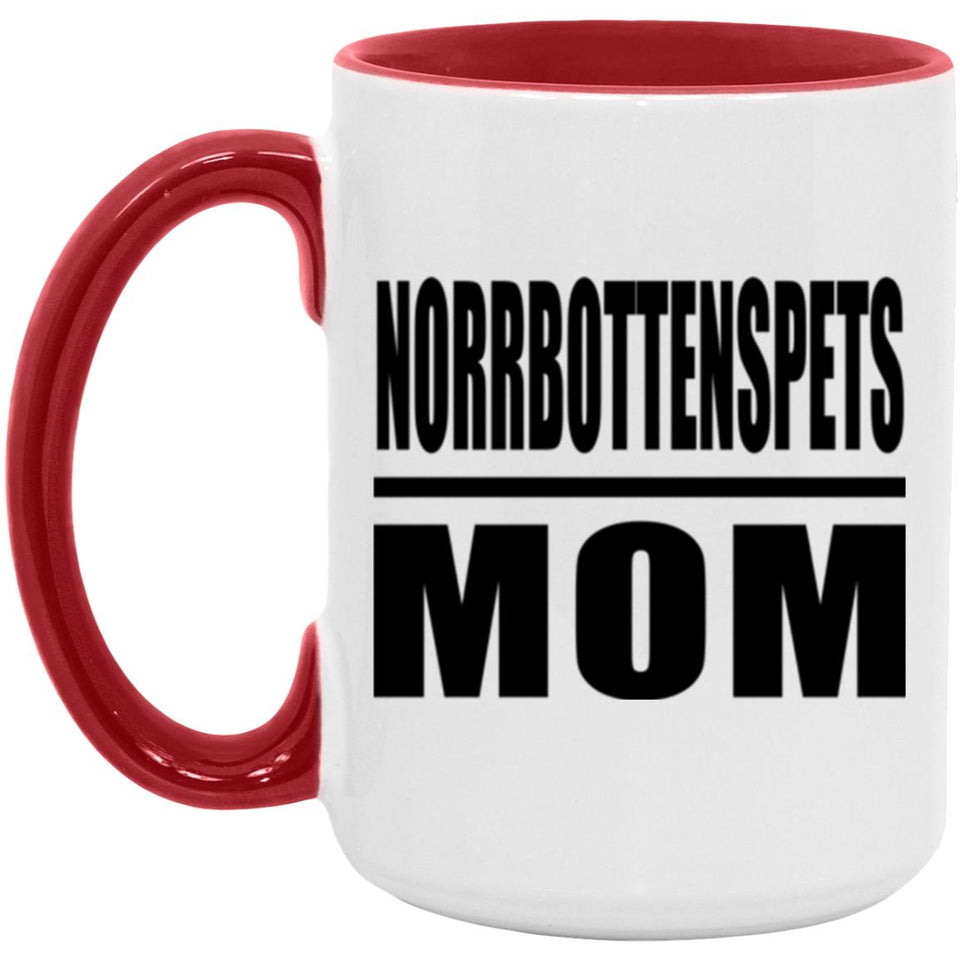 Norrbottenspets Mom - 15oz Accent Mug Red