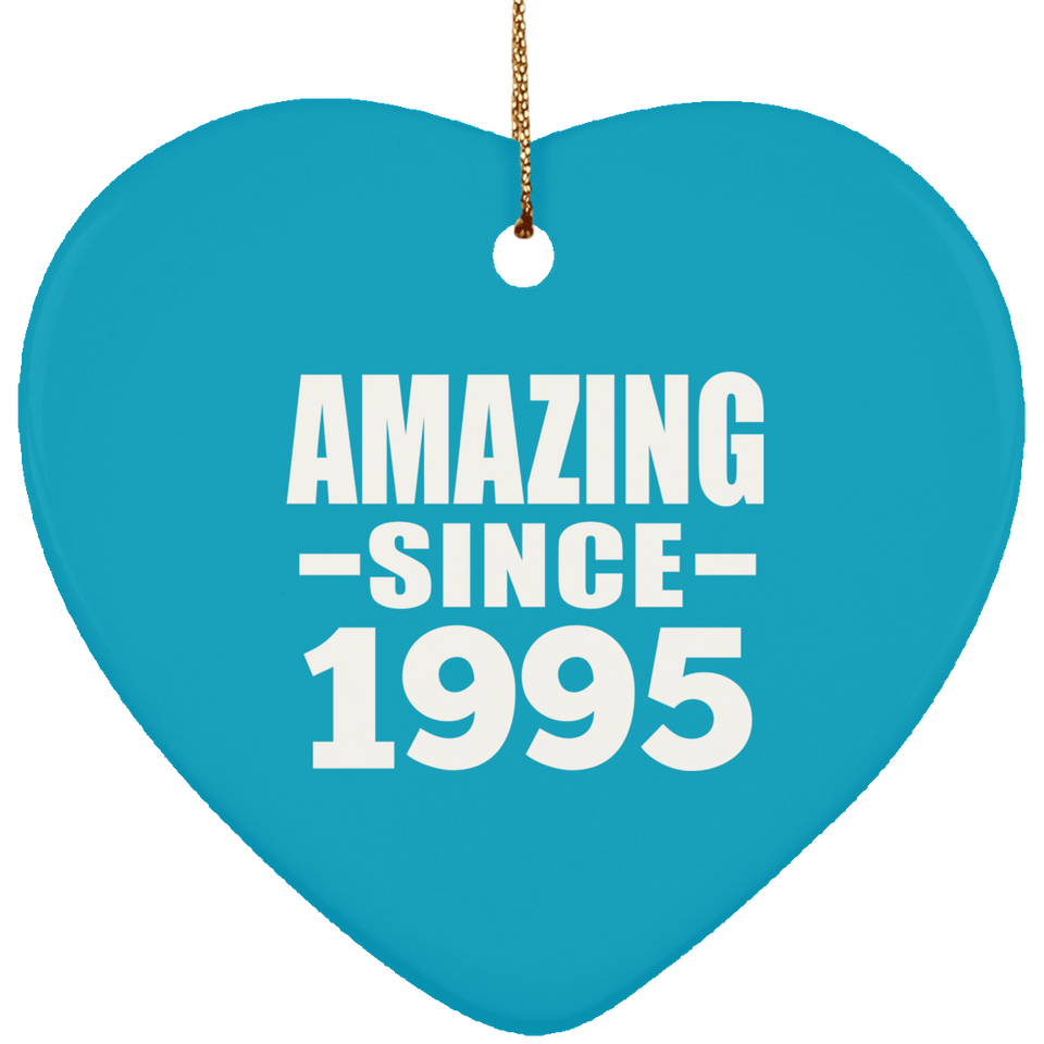 29th Birthday Amazing Since 1995 - Heart Ornament