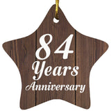84th Anniversary 84 Years Anniversary - Star Ornament D