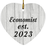 Economist Established Est. 2023 - Heart Ornament F