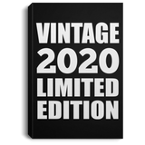 4th Birthday Vintage 2020 Limited Edition - Canvas Portrait