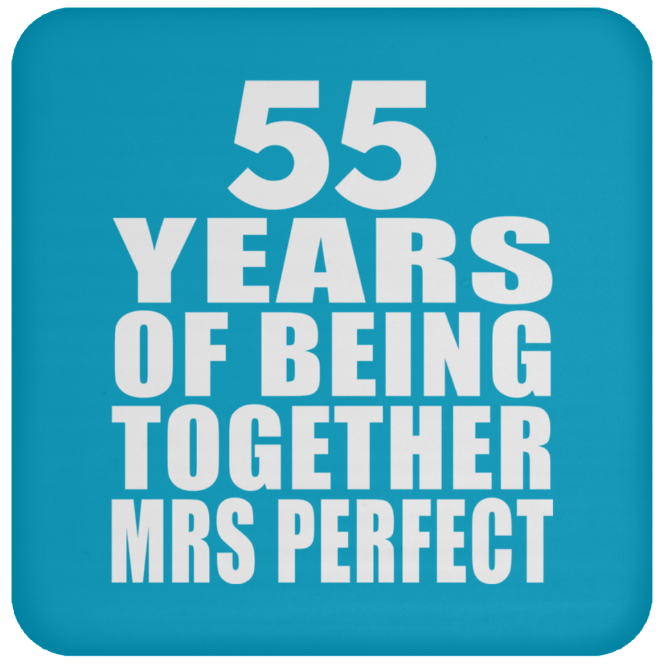 55th Anniversary 55 Years Of Being Mrs Perfect - Drink Coaster