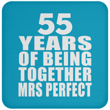 55th Anniversary 55 Years Of Being Mrs Perfect - Drink Coaster