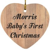 Morris Baby's First Christmas - Heart Ornament C