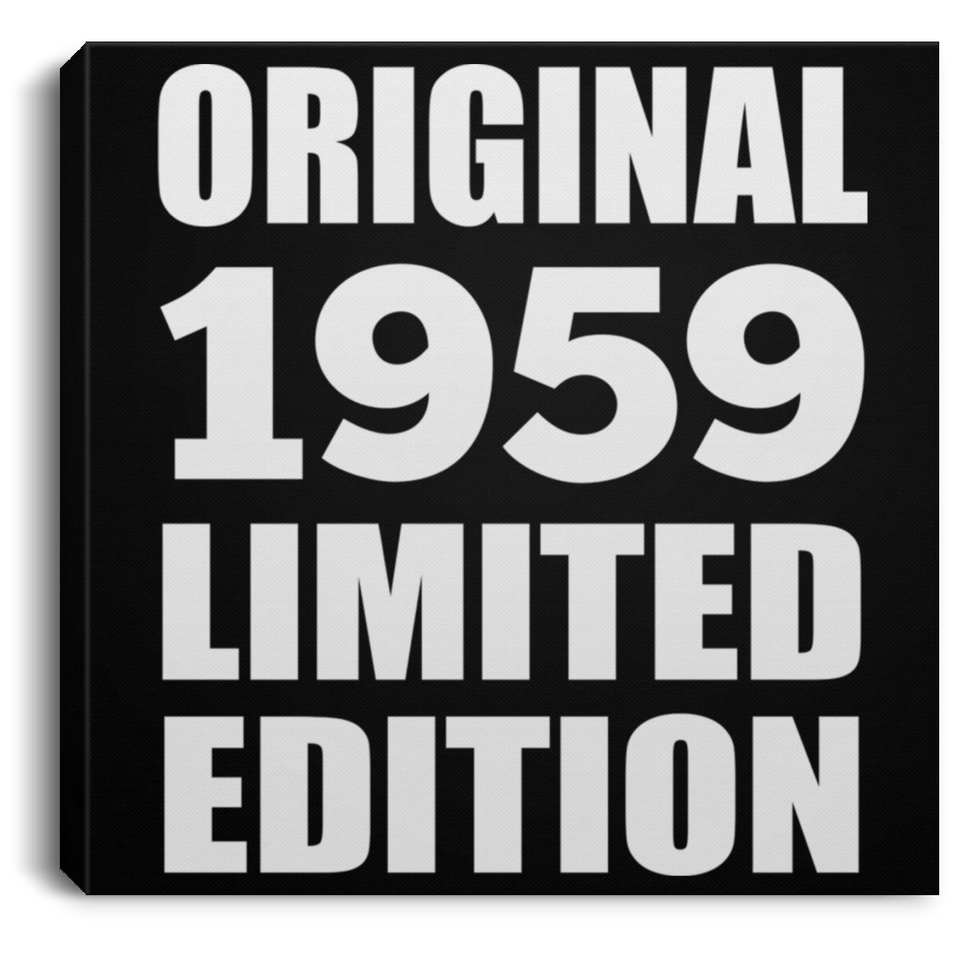 65th Birthday Original 1959 Limited Edition - Canvas Square