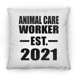 Animal Care Worker Established EST. 2021 - Throw Pillow