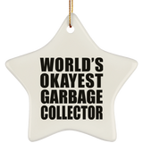 World's Okayest Garbage Collector - Star Ornament