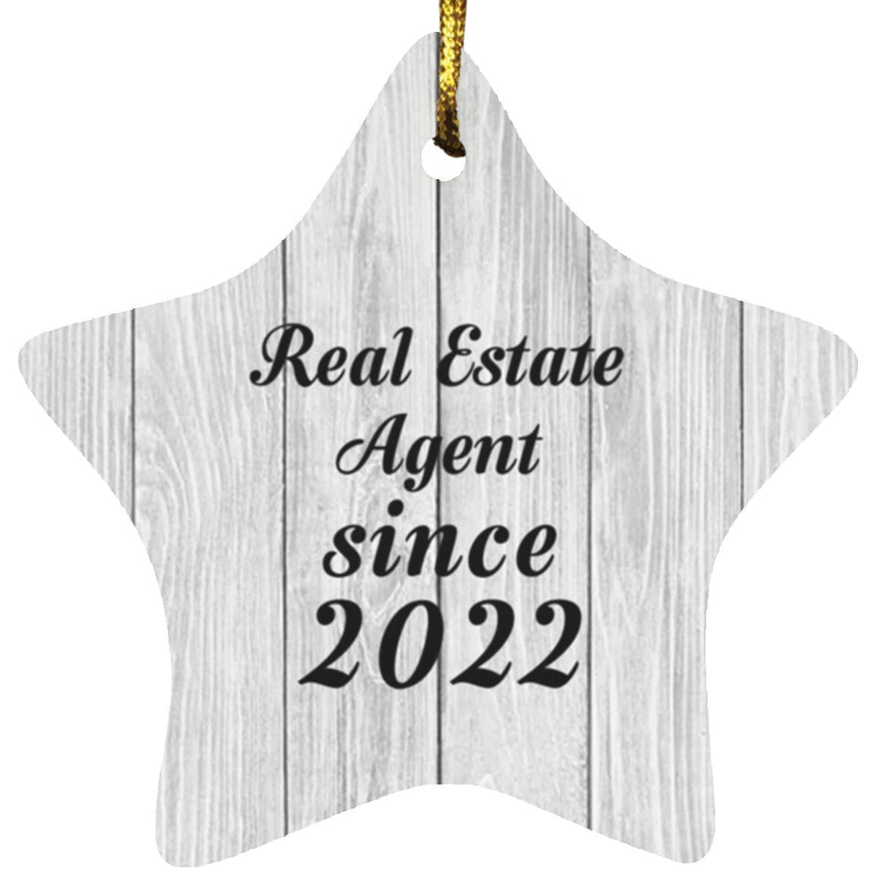 Real Estate Agent Since 2022 - Star Ornament F