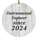 Environmental Engineer Since 2024 - Circle Ornament F