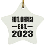 Photojournalist Established EST. 2023 - Star Ornament