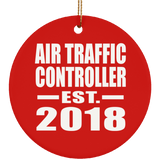 Air Traffic Controller Established EST. 2018 - Circle Ornament