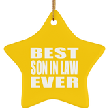 Best Son In Law Ever - Star Ornament