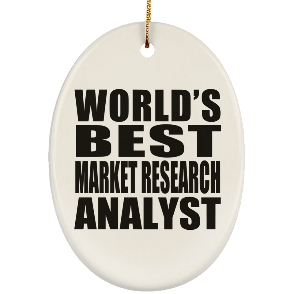 World's Best Market Research Analyst - Oval Ornament