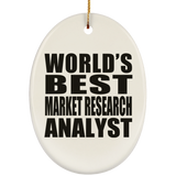 World's Best Market Research Analyst - Oval Ornament