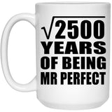 50th Anniversary Square Root of 2500 Years of Mr Perfect - 15oz Coffee Mug