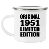 73rd Birthday Original 1951 Limited Edition - 12oz Camping Mug