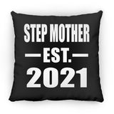 Step Mother Established EST. 2021 - Throw Pillow Black