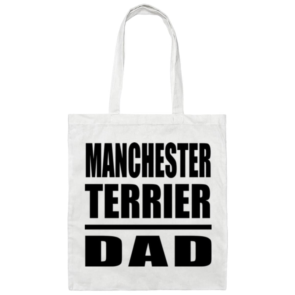 Manchester Terrier Dad - Tote Bag White