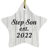 Step Son Established Est. 2022 - Star Ornament F