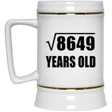93rd Birthday Square Root of 8649 Years Old - Beer Stein