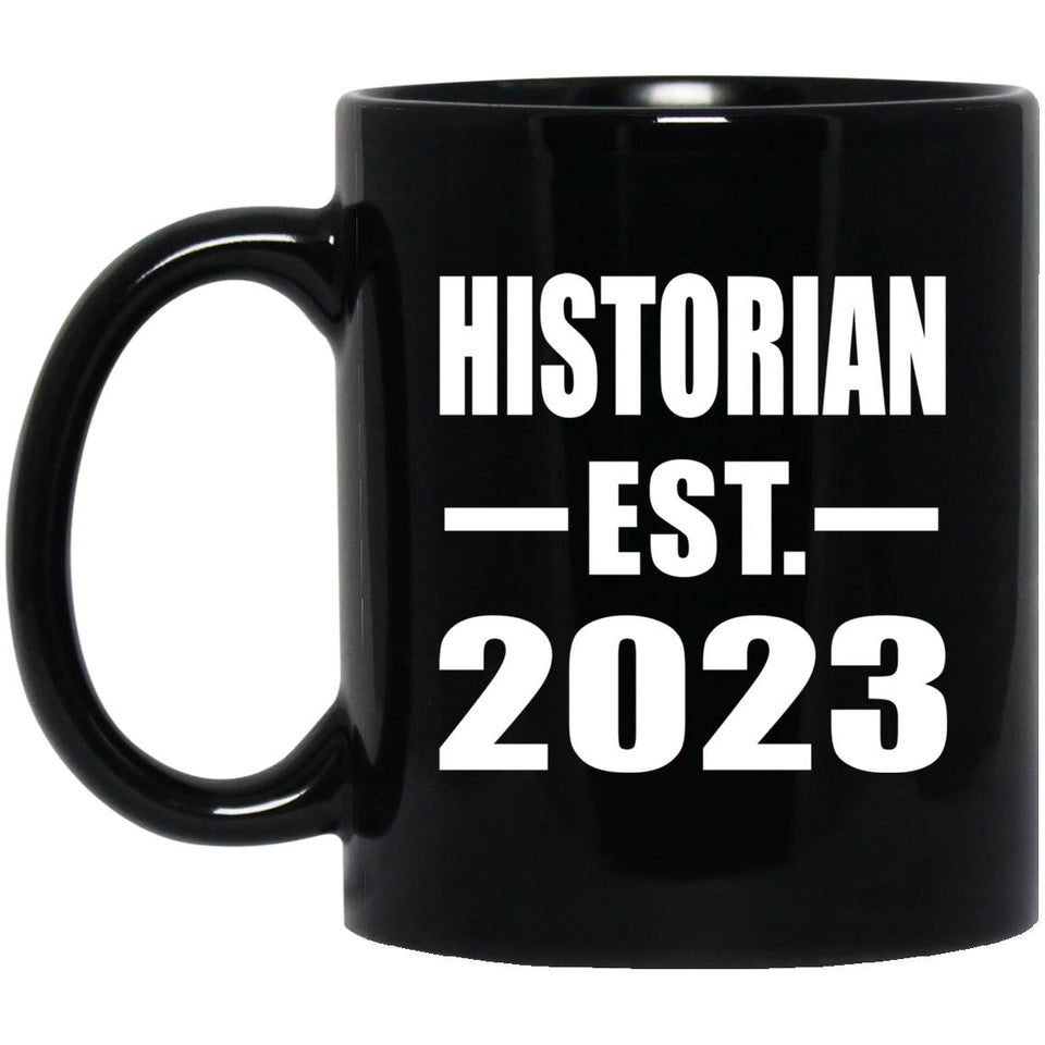 Historian Established EST. 2023 - 11oz Coffee Mug Black