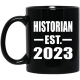 Historian Established EST. 2023 - 11oz Coffee Mug Black