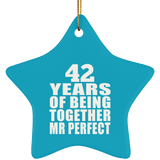 42nd Anniversary 42 Years Of Being Mr Perfect - Star Ornament