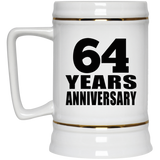 64th Anniversary 64 Years - Beer Stein