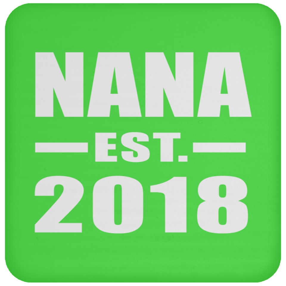 Nana Established EST. 2018 - Drink Coaster