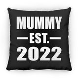 Mummy Established EST. 2022 - Throw Pillow Black