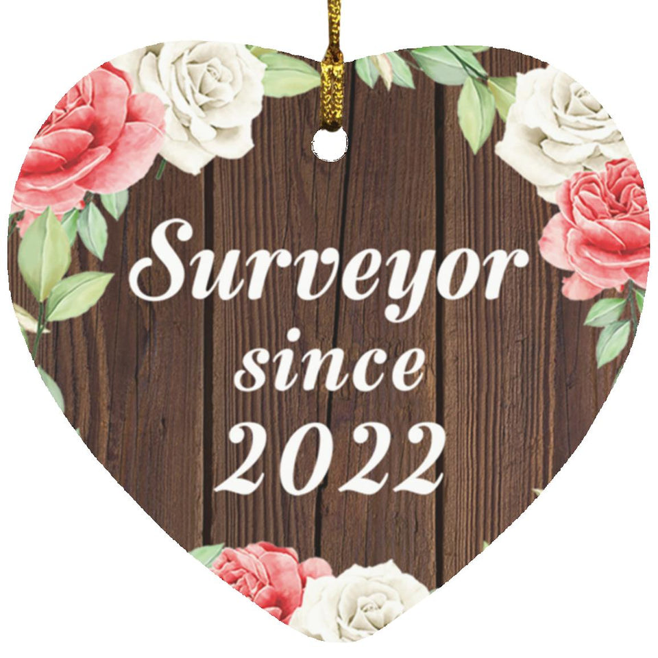 Surveyor Since 2022 - Heart Ornament A