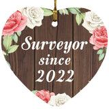 Surveyor Since 2022 - Heart Ornament A
