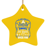 Grandpa Is Like An Angel Takes You Under His Wings - Star Ornament