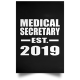 Medical Secretary Established EST. 2019 - Poster Portrait