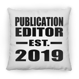 Publication Editor Established EST. 2019 - Throw Pillow
