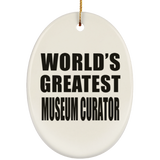 World's Greatest Museum Curator - Oval Ornament