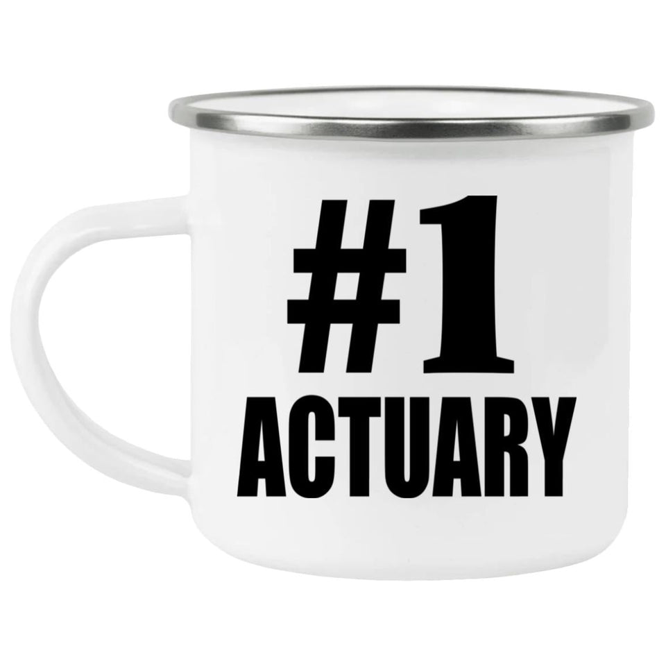 Number One #1 Actuary - 12oz Camping Mug