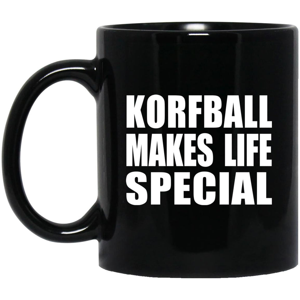 Korfball Makes Life Special - 11oz Coffee Mug Black